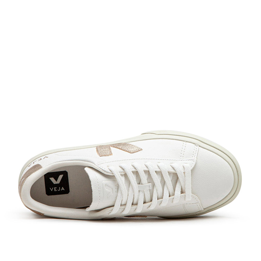 Veja WMNS Campo Chromefree Leather (White / Bronze)