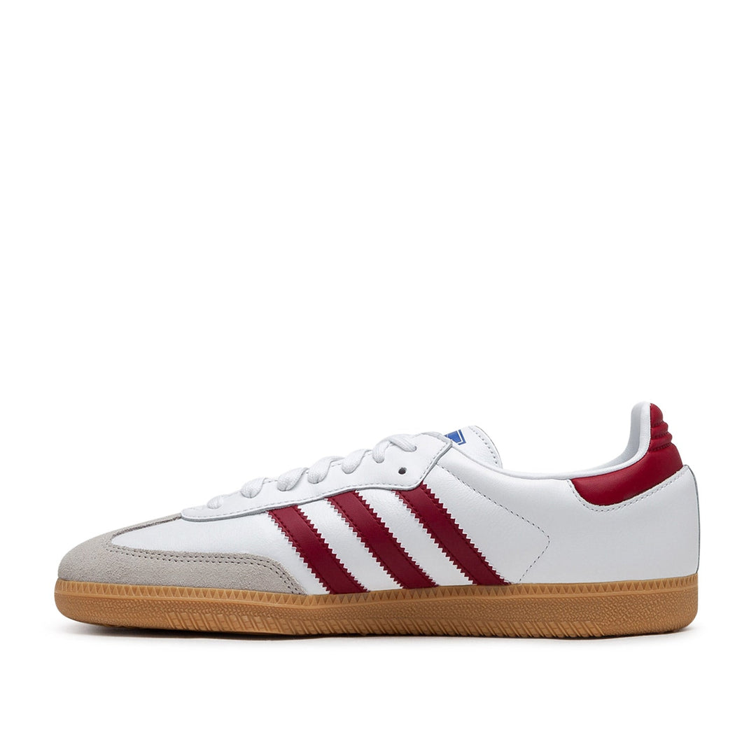 adidas Samba OG (White / Dark Red)