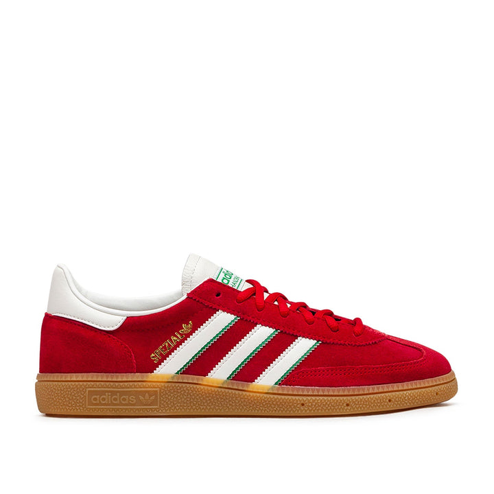 adidas Handball Spezial Sneakers in Red, White, and Green