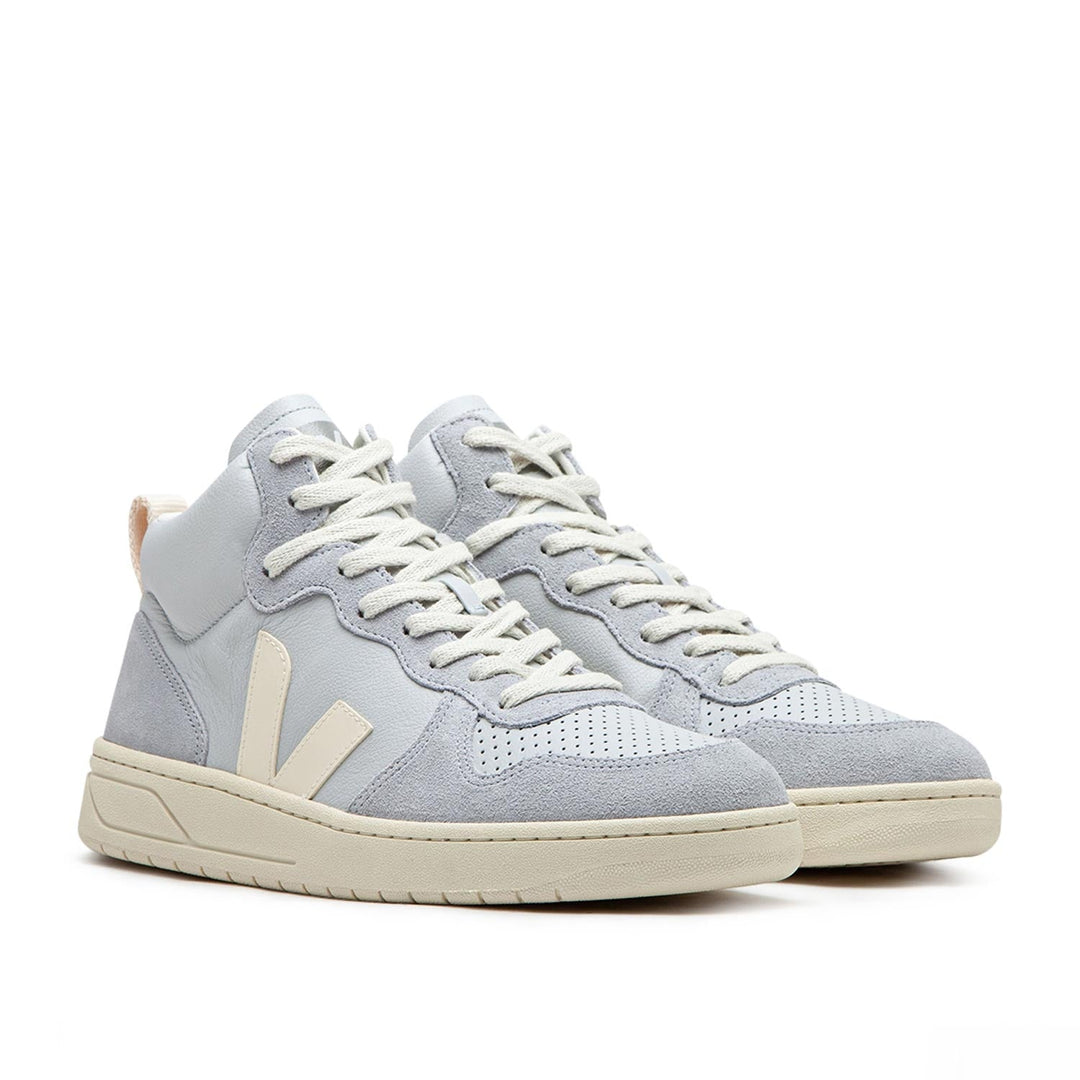 Veja V-15 Leather (Grey / Cream)